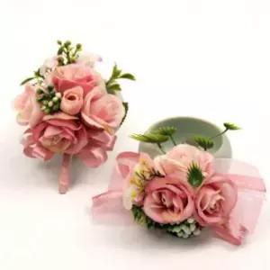 꽃팔찌 웨딩촬영소품 셀프웨딩 조화 팔찌 파티 부케