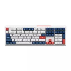 앱코 MK108W 무선 블루투스 저소음 멤브레인 키보드 (블루)