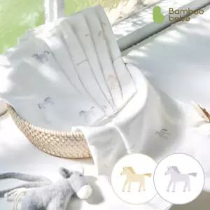 [밤부베베]스테이블엠보손수건_부드러운말랑이(6장)