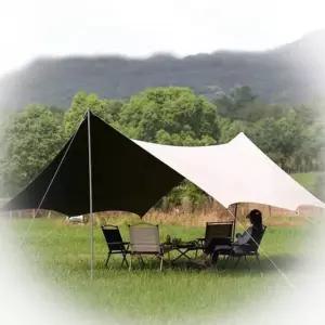 대형 헥사타프 캠핑 야외 그늘막 자외선차단 방수천막