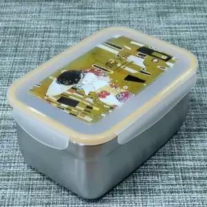 ( )스텐 밀폐용기 김치 반찬통 냉장고 정리 용기 500ml