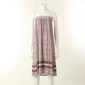 [와코루](의정부점) 화섬 스판 보더 꽃 나염 골프가운(WGN372WL)