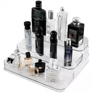 (타입 3단)향수 정리대 진열대 3단선반 화장품 투명 보관 전시대