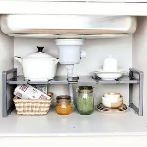 ( )모던키친 씽크대하부장정리 주방 정리선반 L