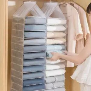 옷장 수납함 정리함 칸막이 걸이형 티셔츠 바지 가방 정리대