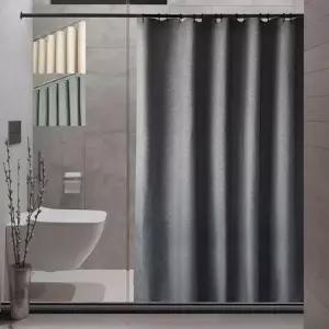 욕실 커튼 180x180cm 샤워 공간분리 패브릭 가림막 린넨스타일