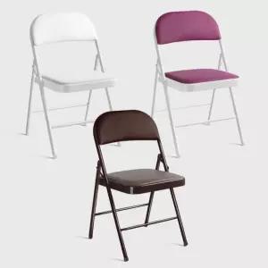 철제 접이식의자 1인 디자인체어 3컬러