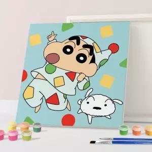 [아트박스]/아이러브페인팅 DIY 그림 그리기 짱구는못말려 꿈나라로 떠나요 20x20