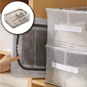 ( )투명 접이식 수납함 속옷 리빙 보관함 신발 정리박스
