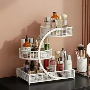 대용량 3단 화장품 정리함 H3 립스틱 향수 수납 보관함 욕실 침대 정리대 메이크업 오거나이저