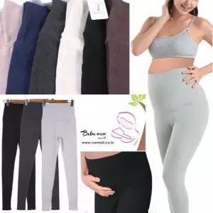 베베맘 면스판 임산부레깅스 임부용레깅스 9부 복바지 예비맘 쫄바지