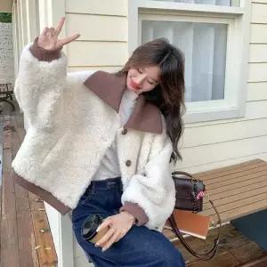 여사친 니트 램스울 코트 모피코트 1PICK1