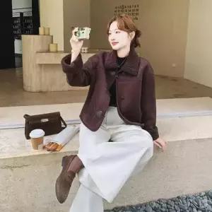 여성용 모피코트 램스울 코트 1PICK1