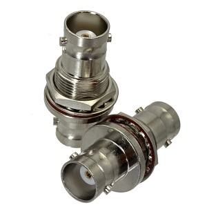 1Pcs BNC 암 잭 너트 벌크헤드 O-링 방수 RF 어댑터 커넥터 동축  Quanlity 스트레이트