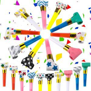 스카이티 20개 새해 파티 송풍기 재미있는 생일 크리스마스 경적을 울리며 다채로운 소음기가 2026년 용품을 위해 소음기를 휘파람으로 불었습니다