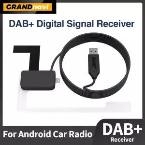 Grandnavi 자동차 DAB 상자 디지털 신호 수신기 안테나 안드로이드 라디오 스테레오에 대한 공중 USB