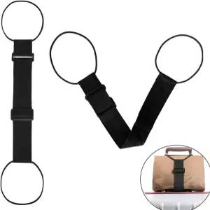 여행 가방 손잡이 핸드백 백팩 스피너 캐리온 공항에 추가할 수 있는 번지 경량 이지 엘라스틱 랩 벨트