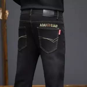 보니따스 남성용 바지 청 스키니 배기핏 스판 자수 데일리 ADOR1