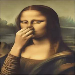 웃긴 모나리자 욕실 벽장식 캔버스 액자 유머러스한 패러디 명화 포스터 화장실 꾸미기 인테리어 소품 휴지