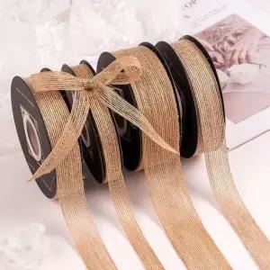 마 리본끈 1cm 15 미터 포장 마끈 마리본끈 마포 장리본 div 공예 재료
