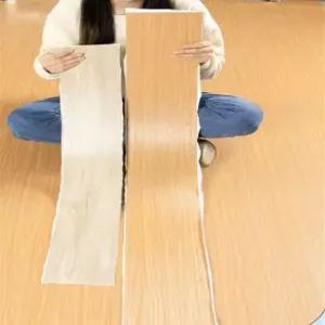 바닥 장판 조각 셀프 인테리어 스티커 pvc 타일 사무실 시공 목재 데코