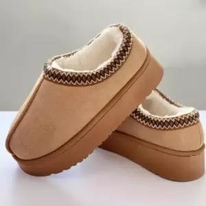 [옷자락]남녀공용 발목스티치 퍼안감 슬리퍼