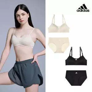 [아디다스] 퍼포먼스 에어로 퍼펙트 모션핏 브라팬티 4종 세트 B