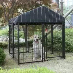 타카쇼 럭키독 야외용 펫 리조트 소형 사각 펜스 강아지 애견 대형견 중현견 마당 야외 테라스 정원 견사