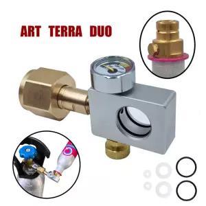 핑크 퀵 커넥터 CO2 실린더 어댑터 소다 액세서리 카보네이터 리필 필 스테이션 Terra DUO Art 탱크 교체