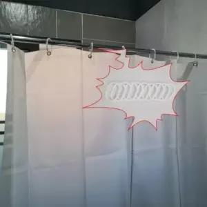 [SBD] 샤워커튼 욕실 화이트 비닐 150x180