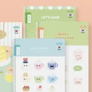 [문구] 초등 스프링 수첩 공책 노트 8칸 쓰기 1세트 10권