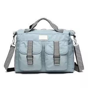 ( )패션 손가방 패브릭 쇼퍼백 여자 가방 스카이블루