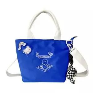 ( )10대 패션 핸드백 작은 손가방 신상 데일리 블루 가방