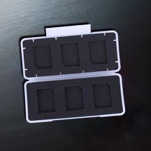 6in 1 SD 카드 케이스 방수 메모리 보관 EVA 폼 정전기 방지 보호 박스 6개의 충격
