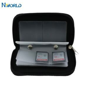 Nworld SD SDHC MMC CF 마이크로 메모리 카드 보관 파우치 케이스 홀더 지갑 슬리브