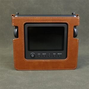 [호환품]Fujifilm Fuji tax WIDE Evo 카메라용 어깨끈 분리형 PU 인조 가죽 케이스 커버 가방 쉘