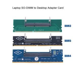 DDR3 노트북 SO-DIMM 데스크탑 어댑터 카드 변환기 메모리 RAM 커넥터