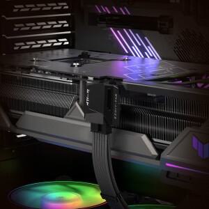 GPU 수-암 커넥터 RTX 3090Ti 4070Ti 4080 그래픽 카드용 600W 12 + 4 핀 90 도 직각 16 12VHPWR