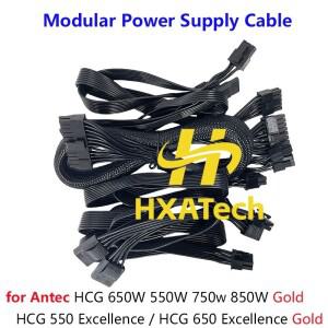 케이블 키트 6개/세트 Antec HCG 550 Excellence / 650 Gold HCG650W 850W ATX 24핀 모듈식 전원