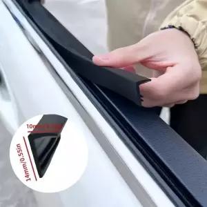 자동차 창문 씰 스트립 고무 측면 틈새 채우기 소음 차단 방수 방풍 V자형 씰링 4미터