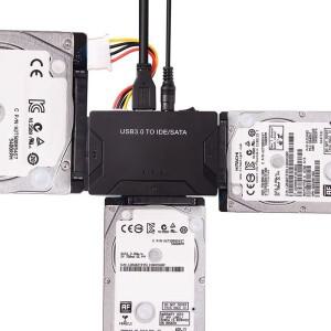 SATA/IDE-USB 3.0 어댑터 하드 드라이브 케이블 변환기 (2.5/3.5인치 SATA 및 IDE HDD 지원 PC/Macbook용