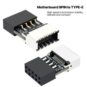 메인보드 커넥터 컨버터 E 타입 헤더 어댑터 USB2.0 9 핀-TYPE-E 20 핀