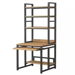 소형 컴퓨터책상 폭좁은 선반형 미니 철제 책장 책상