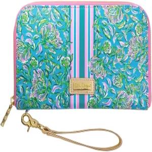 릴리 퓰리처 여행 지갑 여권 소지자 여성용 가죽 손목시계 문서 정리함 칙 마그넷