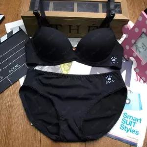 [3단계]베이직 블랙80B 주니어속옷 주니어브라 세트