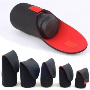 [호환품]소프트 네오프렌 카메라 렌즈 파우치 가방 두꺼운 5 사이즈  보호 내진 방수 케이스