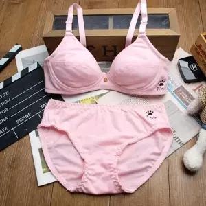 [2단계]베이직 핑크75A 주니어속옷 주니어브라 세트