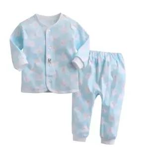 유아복 한국생산 쁘띠 베어 블루 실내복세트202915