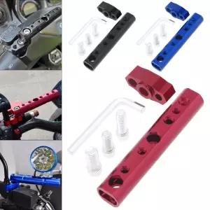 오토바이 네비게이션 충전기 브래킷 마운트 회전 알루미늄 합금 백미러 스포트라이트 크로스바 확장