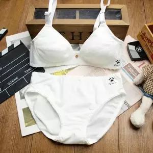 [2단계]베이직 화이트75A 주니어속옷 주니어브라 세트